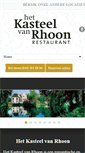 Mobile Screenshot of hetkasteelvanrhoon.nl